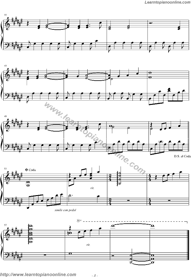 The Winding Path Piano Sheet Music Free