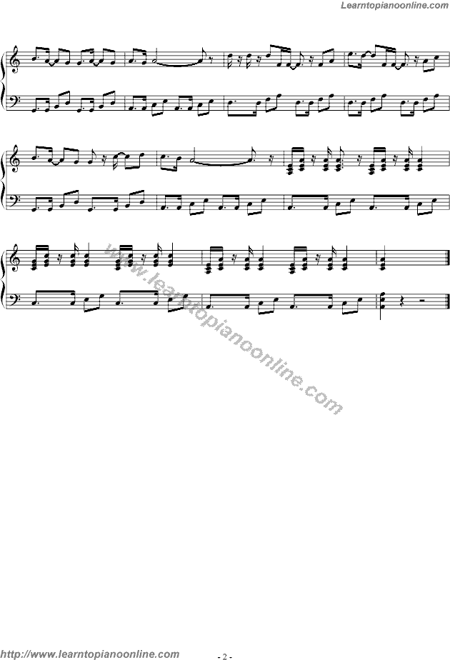 lambada Piano Sheet Music Free