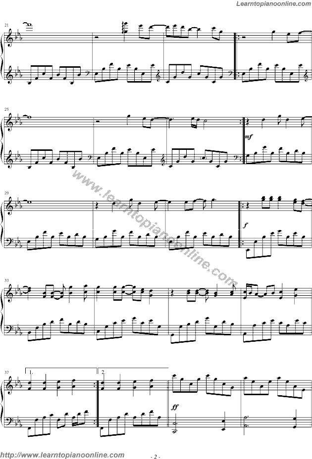 Everytime by Britney Spears Piano Sheet Music Free