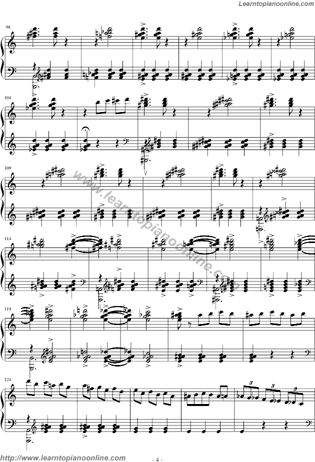 Dance Of The Baroness Piano Sheet Music Free