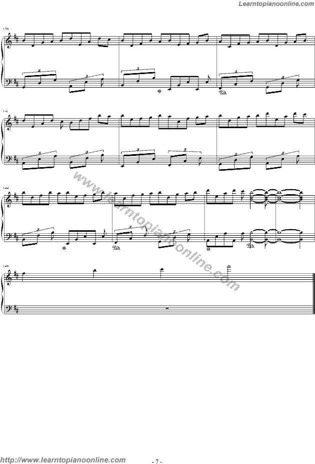 Nostalgia by Yanni Piano Sheet Music Free