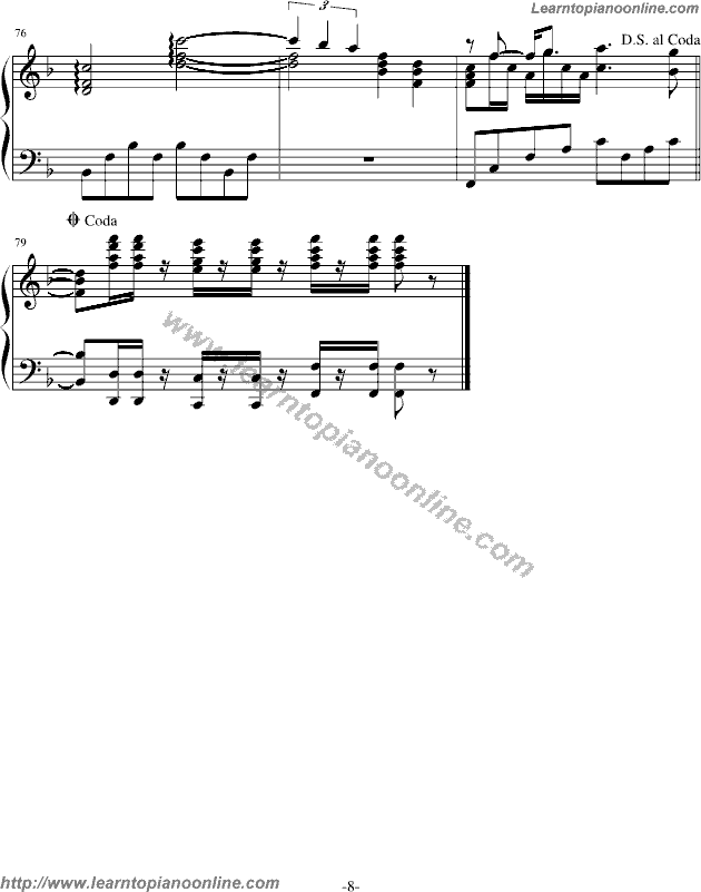 Swept Away by Yanni Piano Sheet Music Free