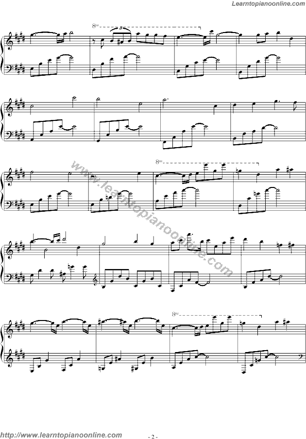 Lake Louise II by Yuhki Kuramoto Piano Sheet Music Free