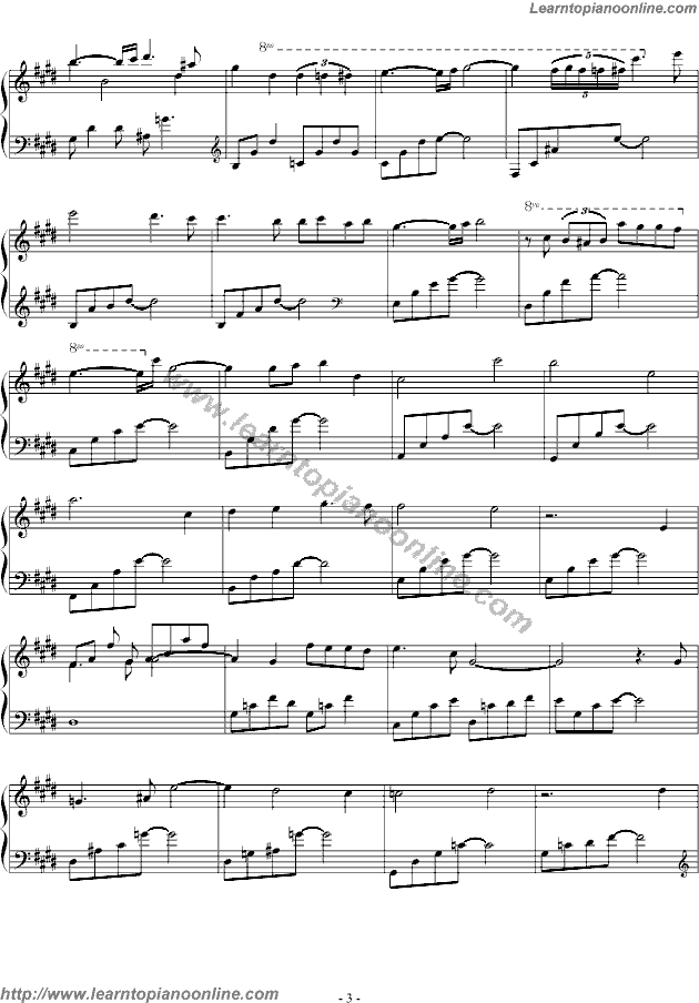 Lake Louise II by Yuhki Kuramoto Piano Sheet Music Free