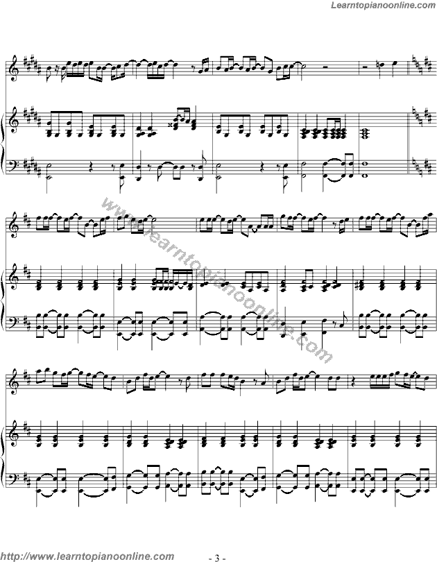 Love To Be Loved By You by Marc Terenzi Piano Sheet Music Free