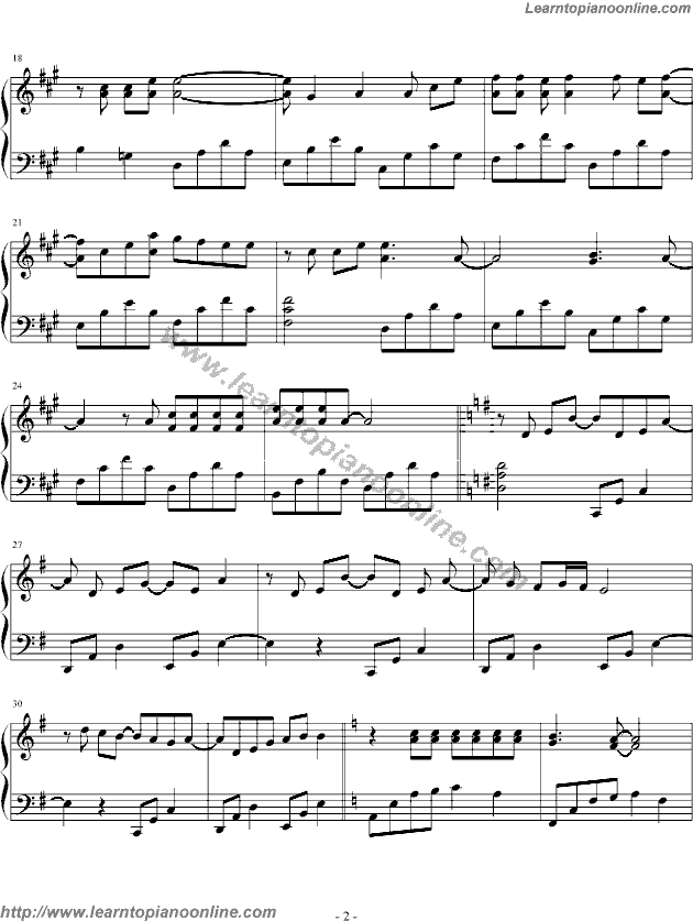 Because You Live by Jesse McCartney Piano Sheet Music Free