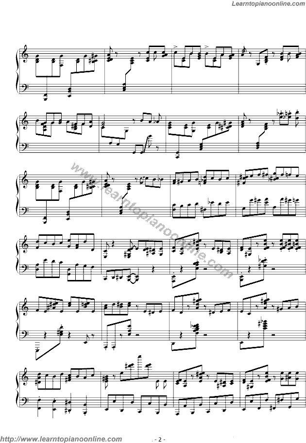 Tico-tico by Zequinha Abreu Piano Sheet Music Free