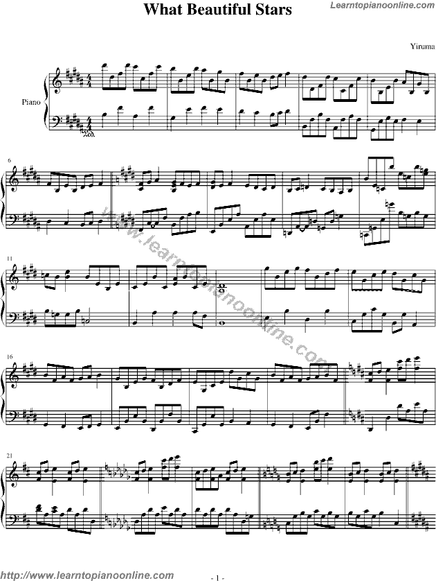  Piano Sheet Music Free