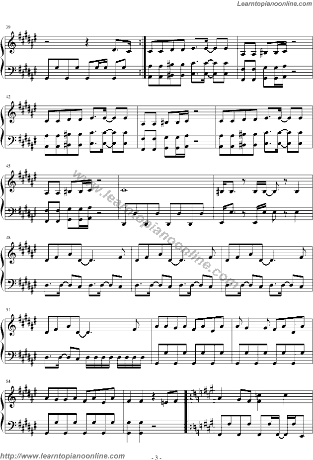 2 Different Tears by wonder girls Piano Sheet Music Free