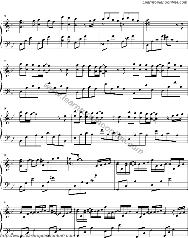 Tegami The Letter by Yukie Nishimura Free Piano Sheet Music