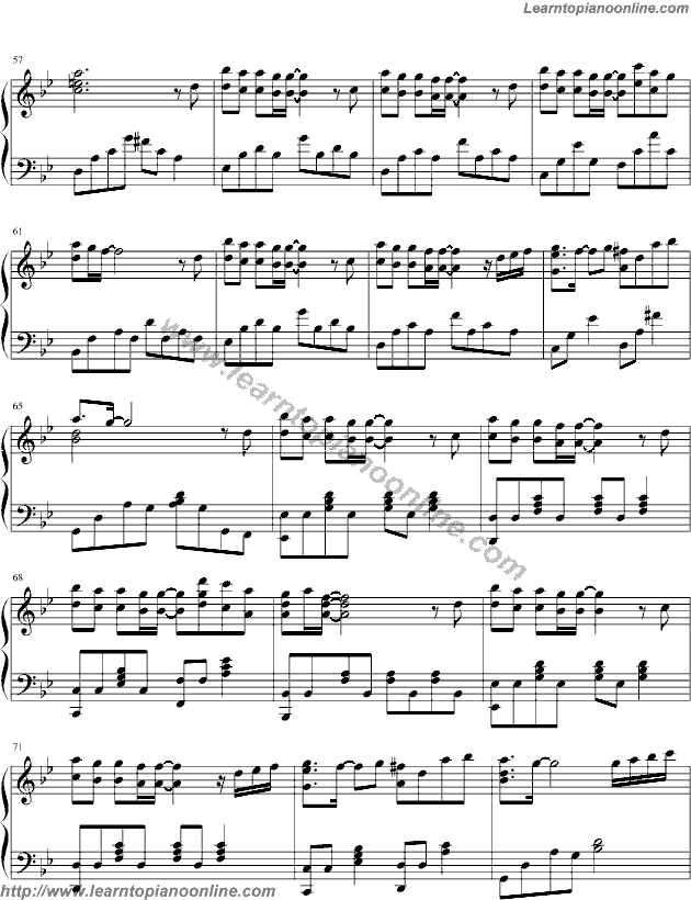 Tegami The Letter by Yukie Nishimura Free Piano Sheet Music