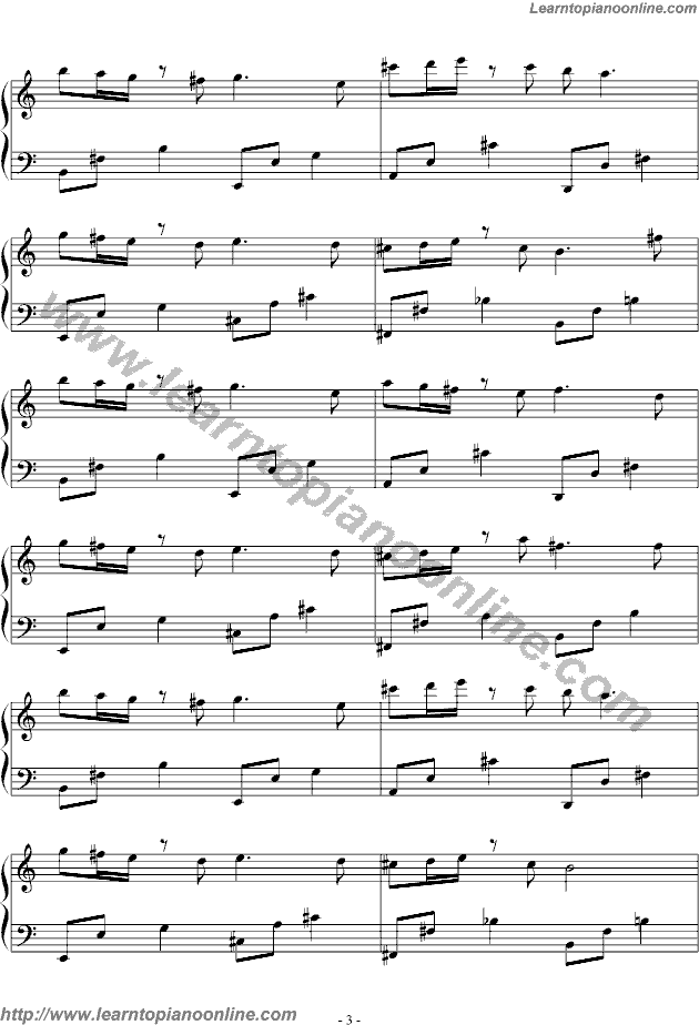 Never say goodbye by My Girl Korea TV Free Piano Sheet Music