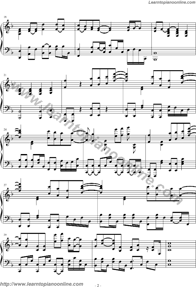 21 Guns by Green Day Free Piano Sheet Music