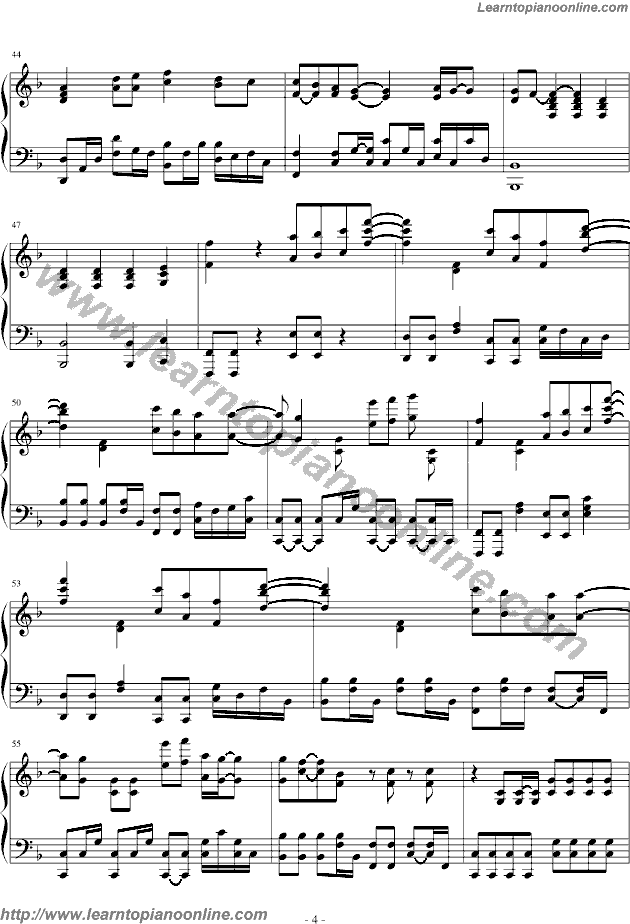 21 Guns by Green Day Free Piano Sheet Music