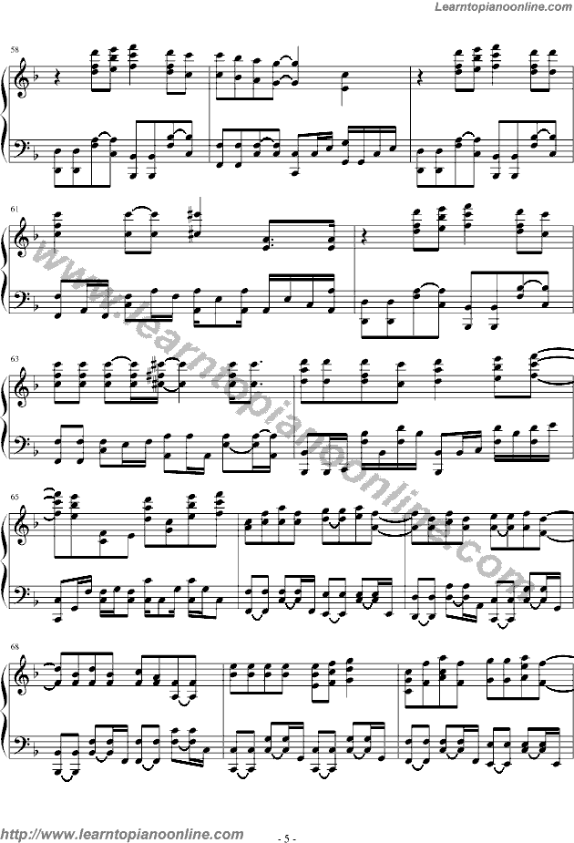 21 Guns by Green Day Free Piano Sheet Music