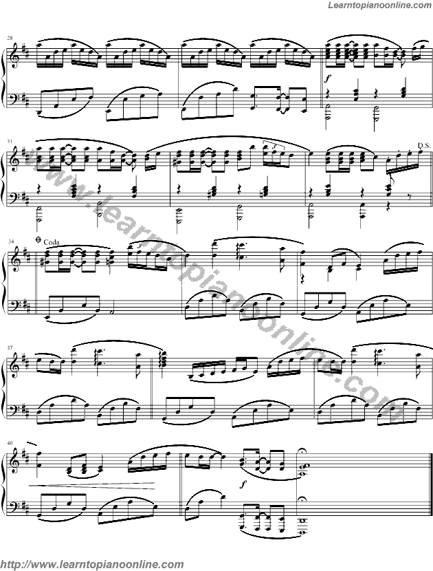 Summer by Joe Hisaishi Free Piano Sheet Music