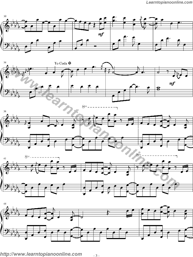 May be by Yiruma Free Piano Sheet Music