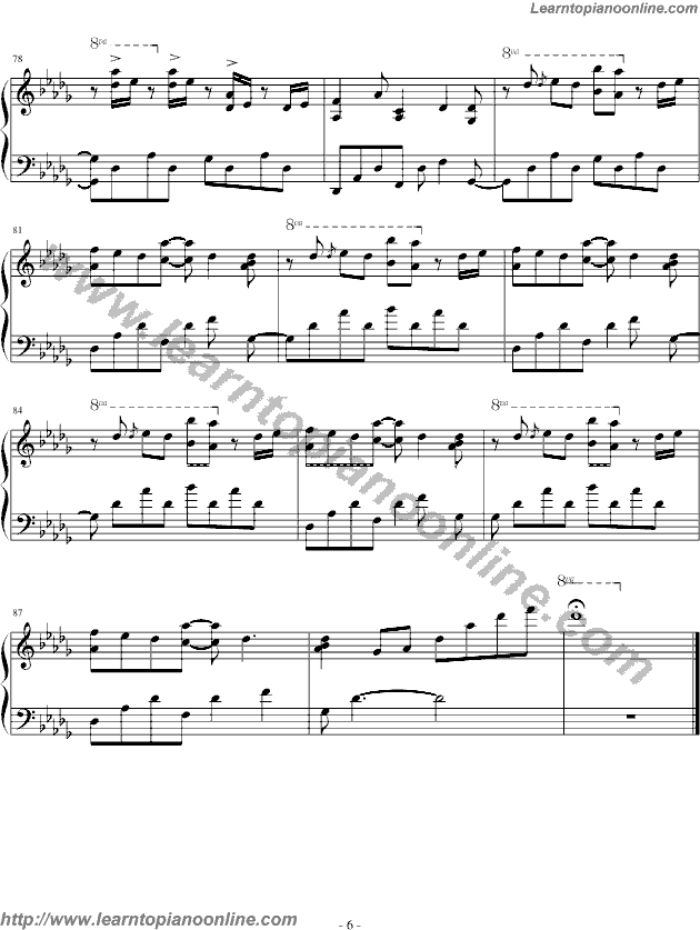 May be by Yiruma Free Piano Sheet Music