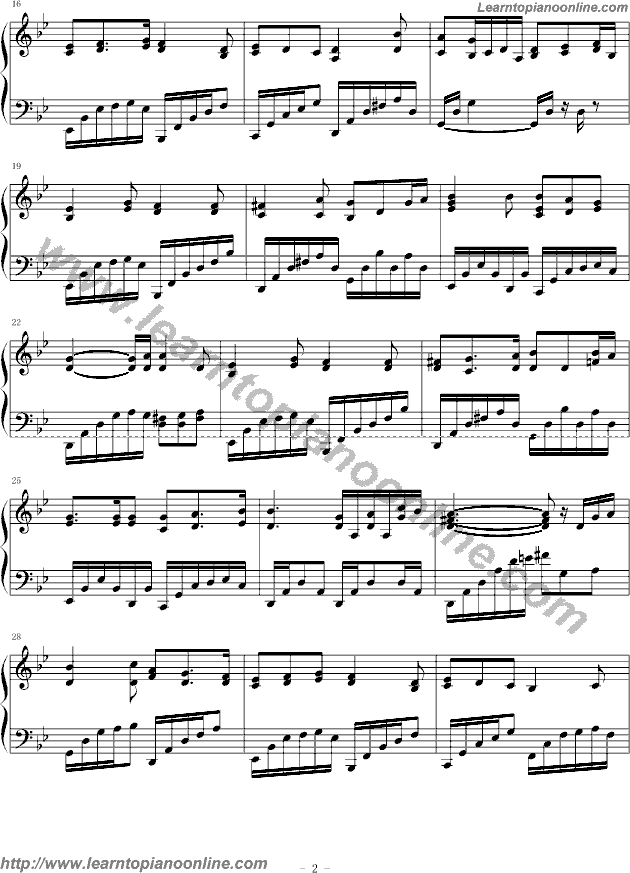 Kagayaku Sora no Shijima ni wa In the Silence of the Shining Sky by Kalafina Free Piano Sheet Music