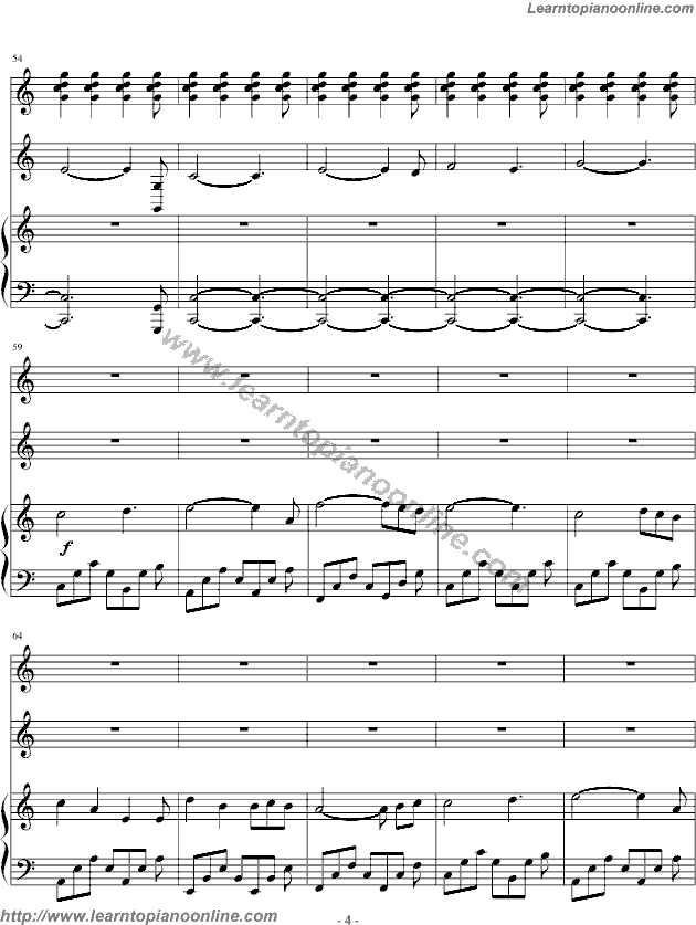 Santorini by Yanni Free Piano Sheet Music