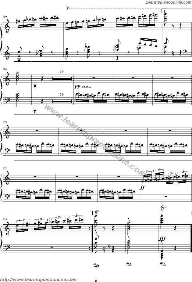 Flight Of The Bumble Bee by Maksim Mrvica Free Piano Sheet Music