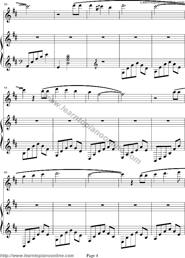 Annie's song by Bandari Piano Sheet Music Free