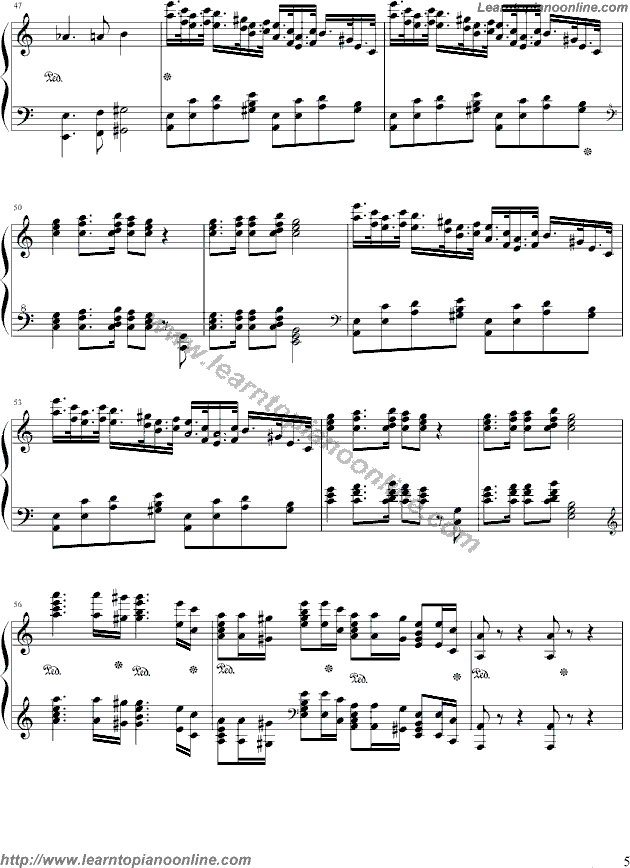 Grieg's Piano Concerto In A Minor by Maksim Mrvica Free Piano Sheet Music