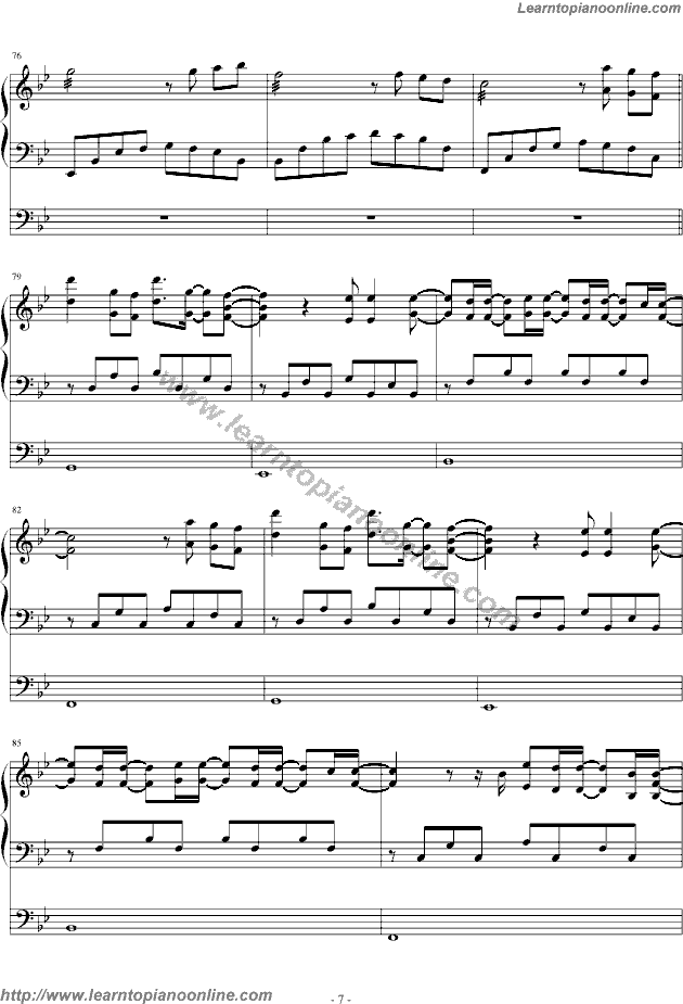 Love The Way You Lie by Eminem Rihanna Free Piano Sheet Music Chords Tabs Notes Tutorial Score