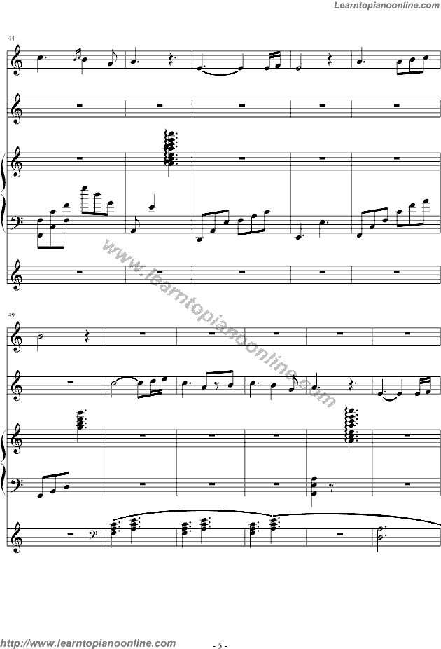 Bandari - Love Letter To You Free Piano Sheet Music Chords Tabs Notes Tutorial Score