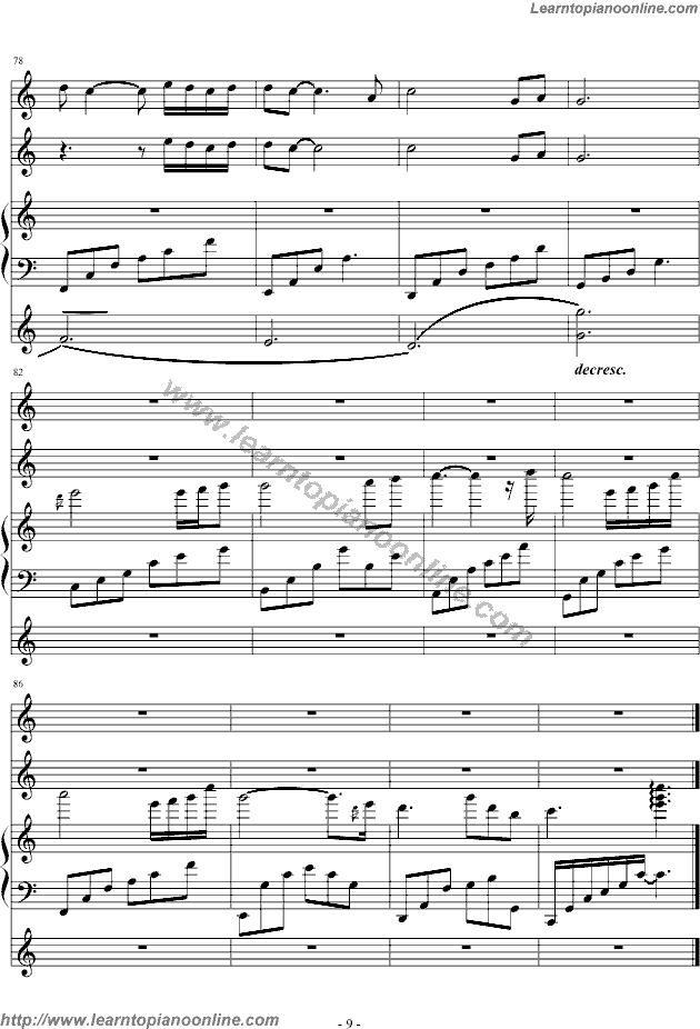 Bandari - Love Letter To You Free Piano Sheet Music Chords Tabs Notes Tutorial Score