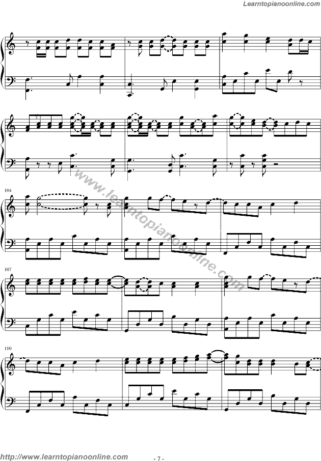 Taeyang - Wedding Dress Free Piano Sheet Music Chords Tabs Notes Tutorial Score