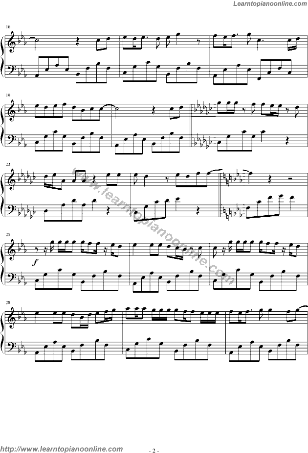 Bigbang - Tell Me Goodbye Free Piano Sheet Music Chords Tabs Notes Tutorial Score