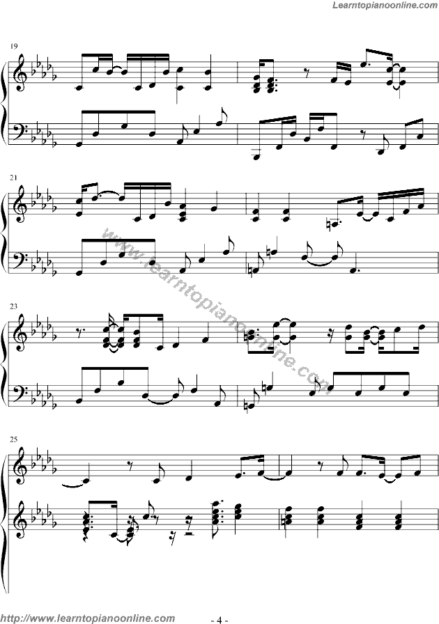 X Japan - Crucify my love(version2) Piano Sheet Music Chords Tabs Notes Tutorial Score Free