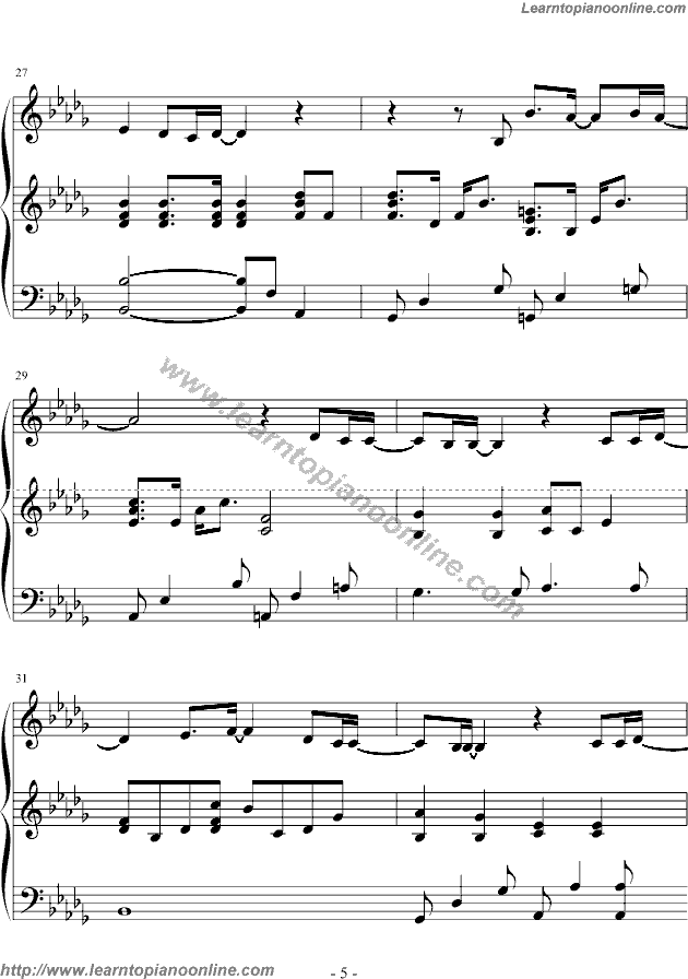 X Japan - Crucify my love(version2) Piano Sheet Music Chords Tabs Notes Tutorial Score Free