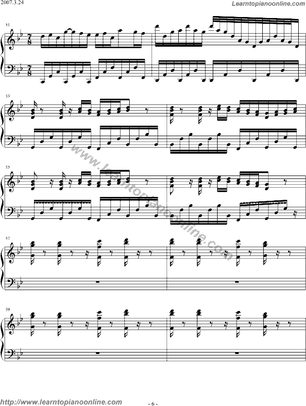 Yanni - Marching Season(version2) Piano Sheet Music Chords Tabs Notes Tutorial Score Free