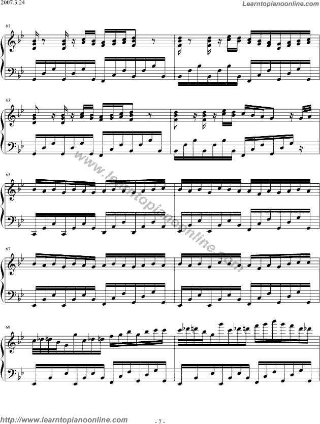 Yanni - Marching Season(version2) Piano Sheet Music Chords Tabs Notes Tutorial Score Free