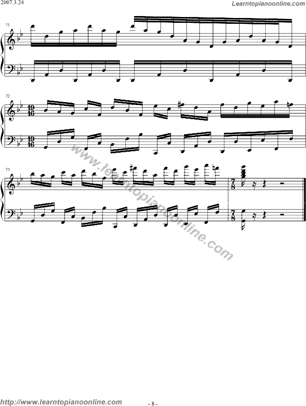 Yanni - Marching Season(version2) Piano Sheet Music Chords Tabs Notes Tutorial Score Free