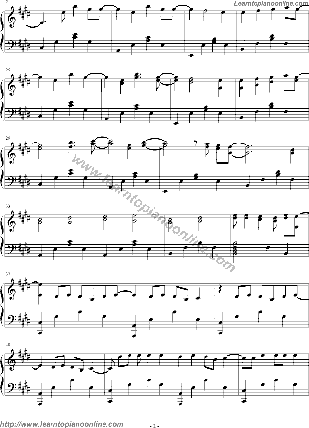 Avril Lavigne - Innocence Piano Sheet Music Free