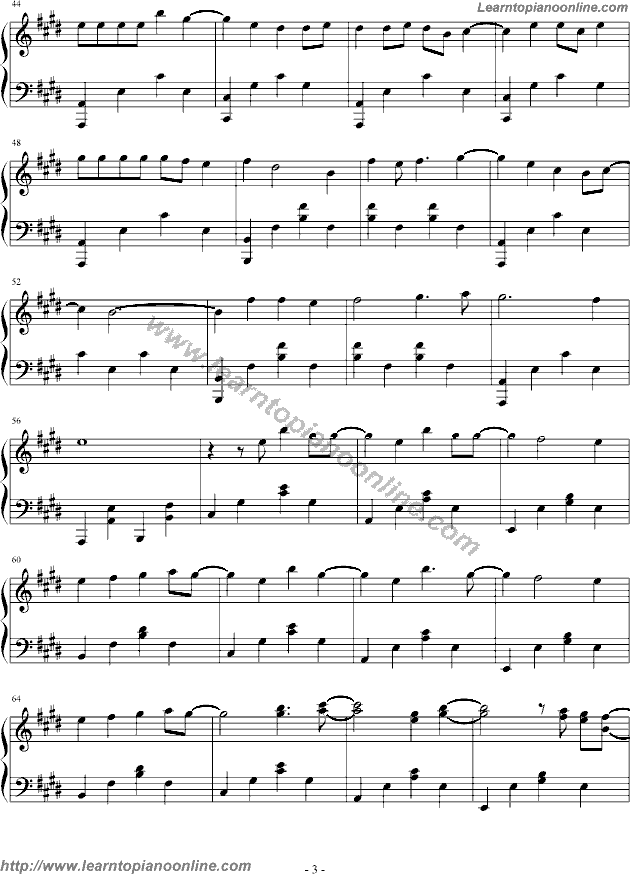 Avril Lavigne - Innocence Piano Sheet Music Free