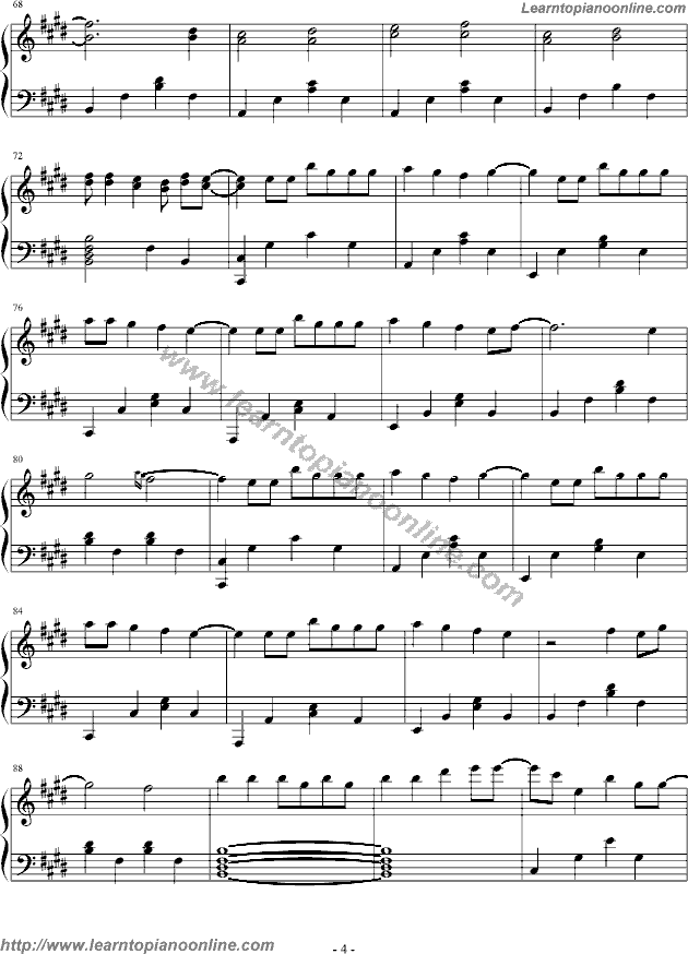 Avril Lavigne - Innocence Piano Sheet Music Free